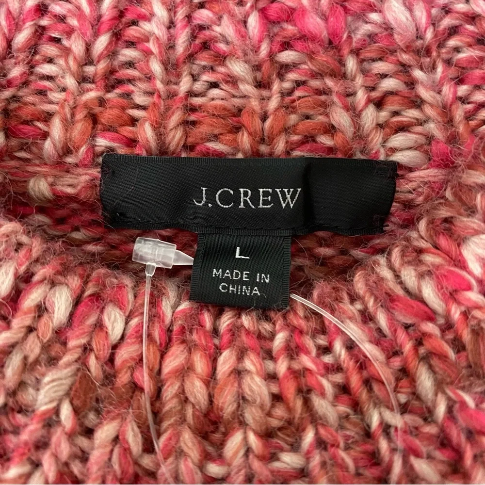 J CREW Space-dyed wool mock neck sweater